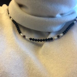 Black Bead Necklace